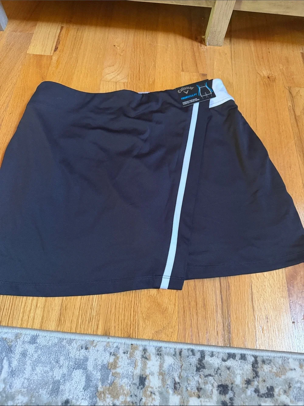Callaway Black Golf Skort with white  Stripe